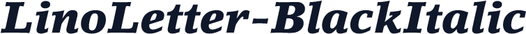 LinoLetter-BlackItalic