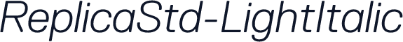 ReplicaStd-LightItalic