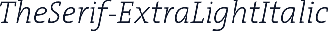 TheSerif-ExtraLightItalic