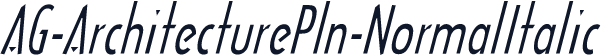 AG-ArchitecturePln-NormalItalic