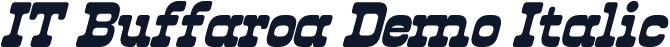 IT Buffaroa Demo Italic
