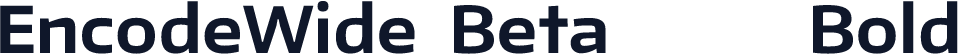 EncodeWide-Beta30 700 Bold