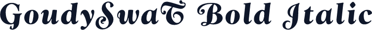 GoudySwaT Bold Italic