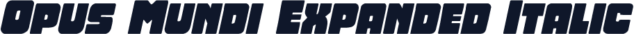 Opus Mundi Expanded Italic
