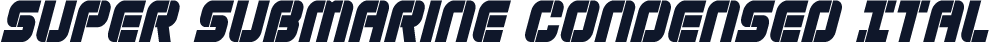 Super Submarine Condensed Ital