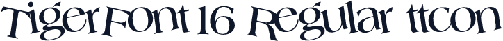 TigerFont16 Regular ttcon
