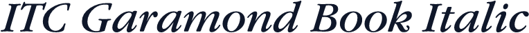 ITC Garamond Book Italic