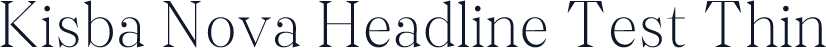 Kisba Nova Headline Test Thin