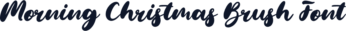 Morning Christmas Brush Font