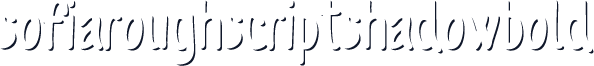 SofiaRoughScriptShadowBold