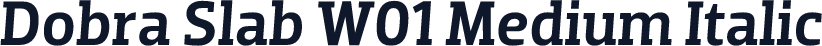 Dobra Slab W01 Medium Italic