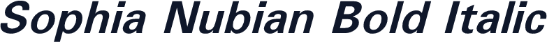 Sophia Nubian Bold Italic