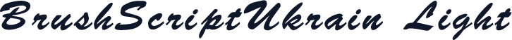 BrushScriptUkrain Light