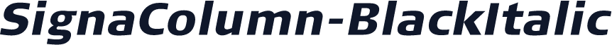 SignaColumn-BlackItalic
