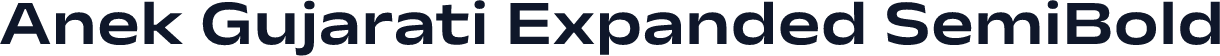 Anek Gujarati Expanded SemiBold