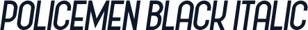 Policemen Black Italic