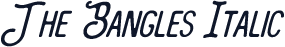 The Bangles Italic