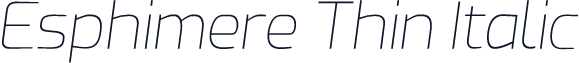 Esphimere Thin Italic