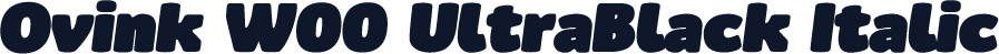 Ovink W00 UltraBlack Italic