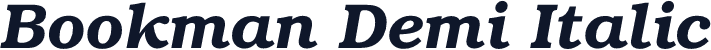 Bookman Demi Italic