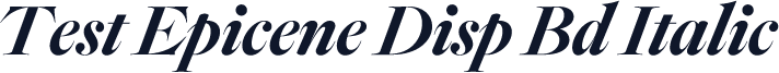 Test Epicene Disp Bd Italic