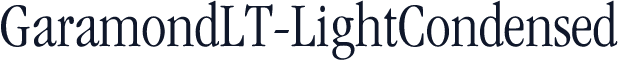 GaramondLT-LightCondensed