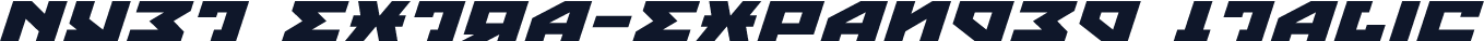Nyet Extra-Expanded Italic