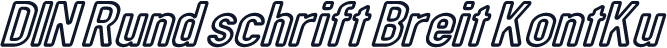 DIN Rund schrift Breit KontKu