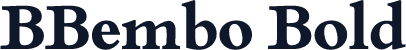 BBembo Bold