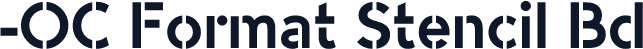 -OC Format Stencil Bd