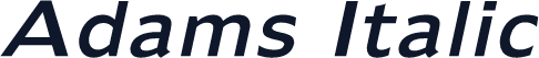 Adams Italic