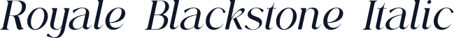 Royale Blackstone Italic