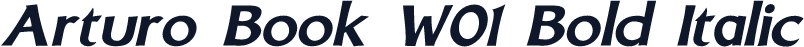 Arturo Book W01 Bold Italic