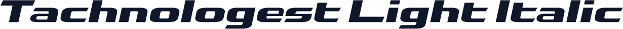 Tachnologest Light Italic