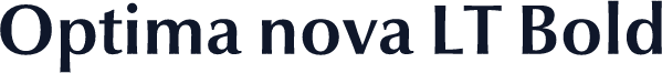 Optima nova LT Bold