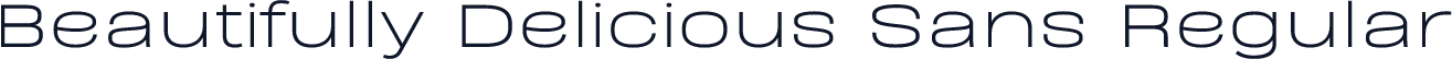 Beautifully Delicious Sans Regular