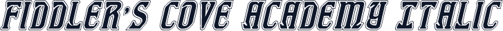 Fiddler's Cove Academy Italic