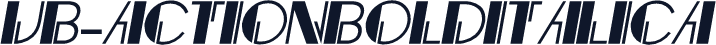 UB-ActionBoldItalicA