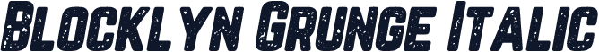 Blocklyn Grunge Italic