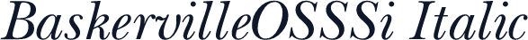 BaskervilleOSSSi Italic