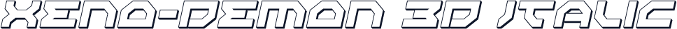 Xeno-Demon 3D Italic
