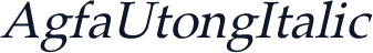 AgfaUtongItalic