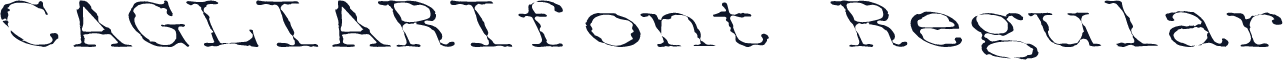 CAGLIARIfont Regular