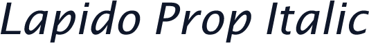 Lapido Prop Italic