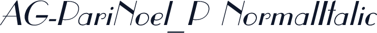 AG-PariNoel_P NormalItalic