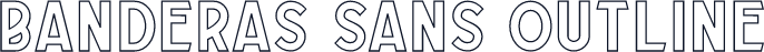 Banderas Sans Outline