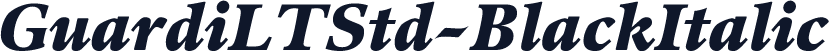 GuardiLTStd-BlackItalic