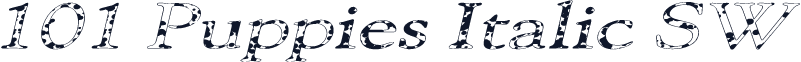 101 Puppies Italic SW