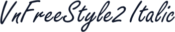 VnFreeStyle2 Italic