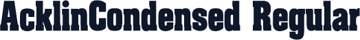 AcklinCondensed Regular
